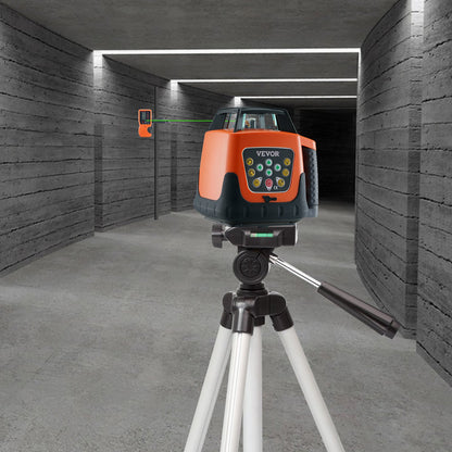 Laser Level, 2000ft, 360 Degree Self Leveling Green Cross Line Laser, 5 Rotation Speeds & 4 Scanning Angles Adjustment, IP66 Waterproof Remote Control Manual Self-leveling Mode, Battery Included