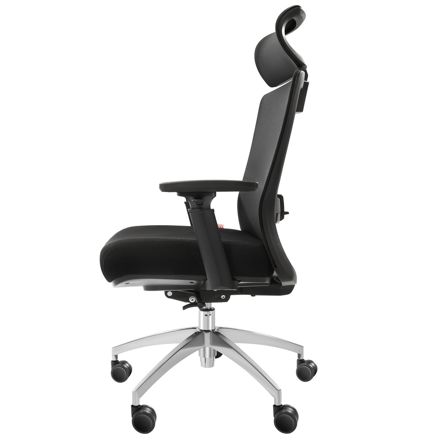 Ergonomic office chair with sliding seat, desk chair with mesh seat, angle and height adjustable home office chair with back and lumbar support, swivel computer chair