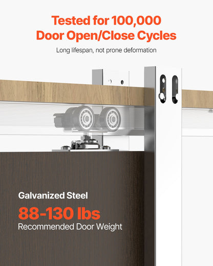 Pocket Door Frame Kit, for 24-32 in Wide 80 in High Door, Pocket Door Kit with Two-Way Soft Close Mechanism, Slide Smoothly Quietly, Easy to Install, Premium Galvanized Steel, for Living Room