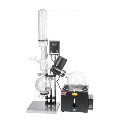 5L Rotary Evaporator RotoVap 99°C Borosilicate Glass 110V Rotation 0-90rpm USA