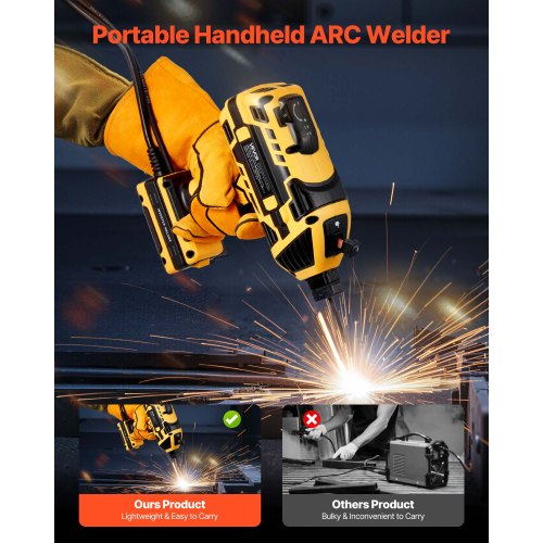 Bärbar handhållen svetsmaskin 20–120 A med 5-nivås strömjustering