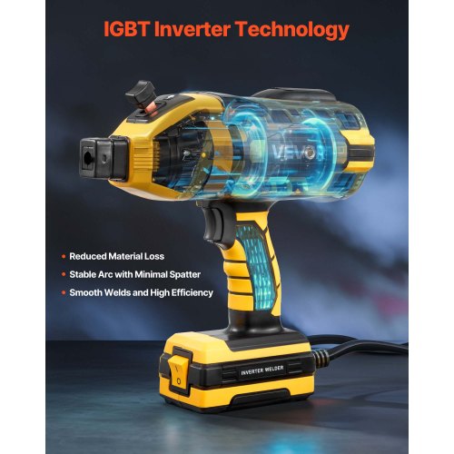 Bärbar handhållen svetsmaskin 20–120 A med 5-nivås strömjustering