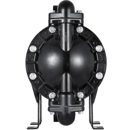 Luftbetriebene Doppelmembranpumpe 1 Zoll Einlass Auslass Aluminium 35 GPM Max 120PSI, Nitrilmembran, QBY4-25L-1inch-35