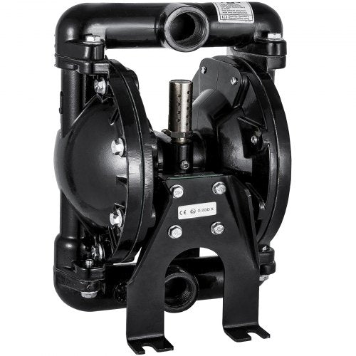 Air-Operated Double Diaphragm Pump 1 inch Inlet Outlet Aluminum 24 GPM Max 120PSI for Industrial Use