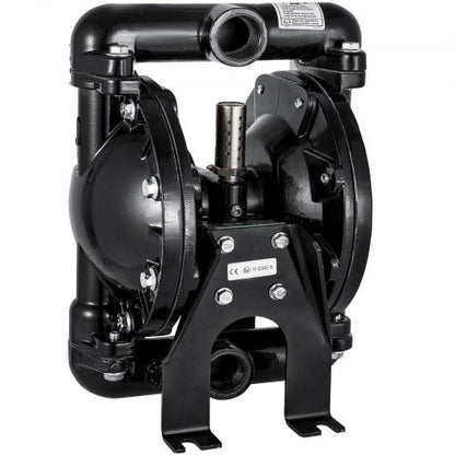 Air-Operated Double Diaphragm Pump 1 inch Inlet Outlet Aluminum 24 GPM Max 120PSI for Industrial Use
