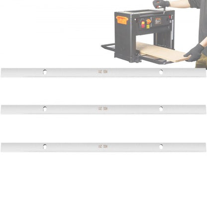 Thickness Planer Blades, 13-inch, HSS Crafted for Durability, HRC55-60, Easy Installation with Pre-drilled Holes, Ideal for Woodworking, Home Projects & Industrial Use, 3-Pack