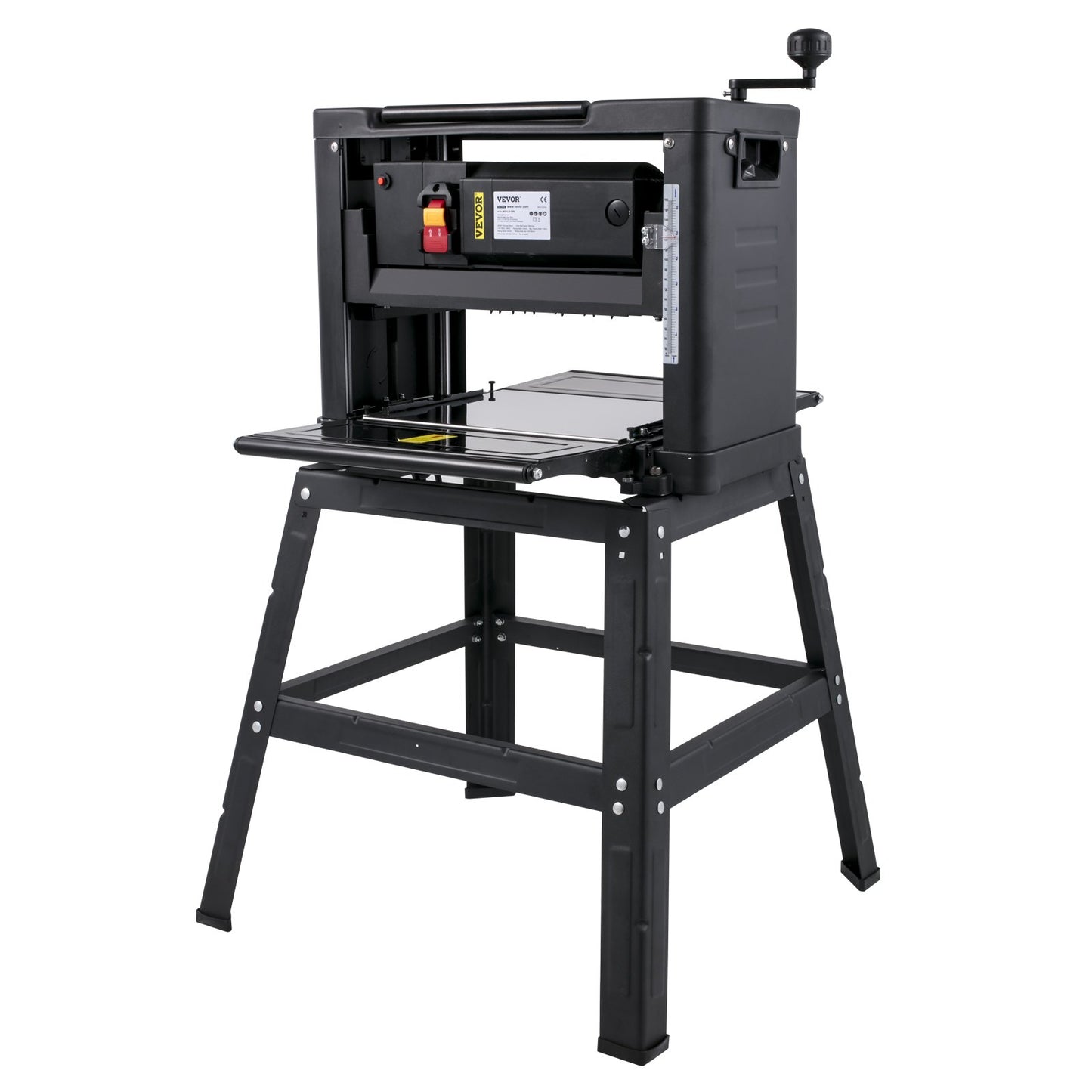 Thicknesser 13-inch Bench Planer 2000W Wood Planer 8000 rpm Wood Planer 10 AMP Wood Planer Foldable 6m/min Planing Speed with Iron Stand Dust Extractor for Woodworking Wood Plank