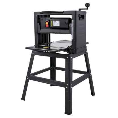 Thicknesser 13-inch Bench Planer 2000W Wood Planer 8000 rpm Wood Planer 10 AMP Wood Planer Foldable 6m/min Planing Speed with Iron Stand Dust Extractor for Woodworking Wood Plank