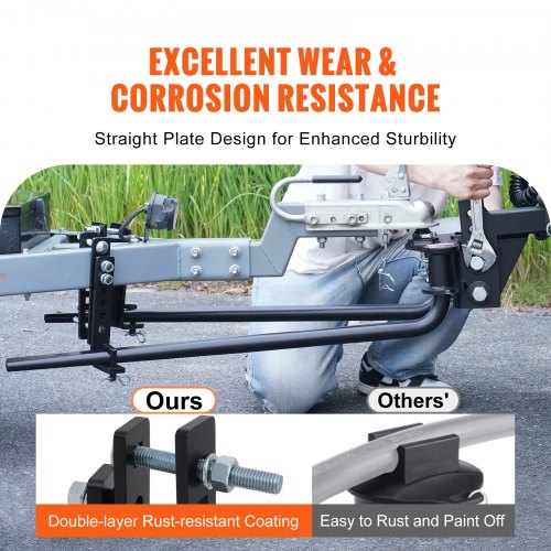 1,000 lb. weight distribution hitch with 2-5/16 inch ball and 2 inch shaft