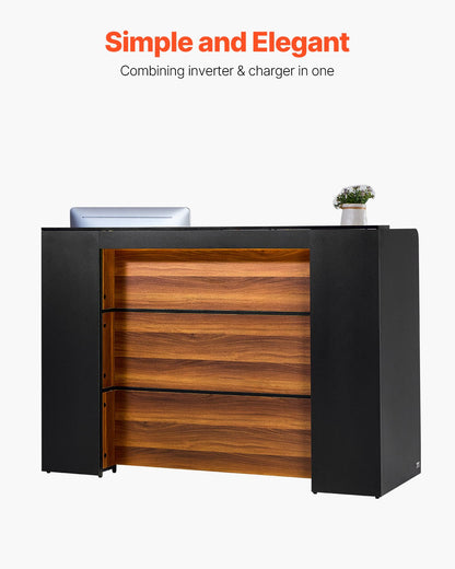 Receptionsdisk rektangulärt främre bänkbord 62,99 i salongskontorsbord