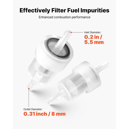 Bränsleslangssats, 5000 mm bränsleledningssats för dieselvärmare, Utbytbara bränsleledningssatser för parkeringsvärmare med ledningar, filter, klämmor och slangar, Tillbehör till tankdieselvärmare för 2KW, 5KW och 8KW värmare |  EU