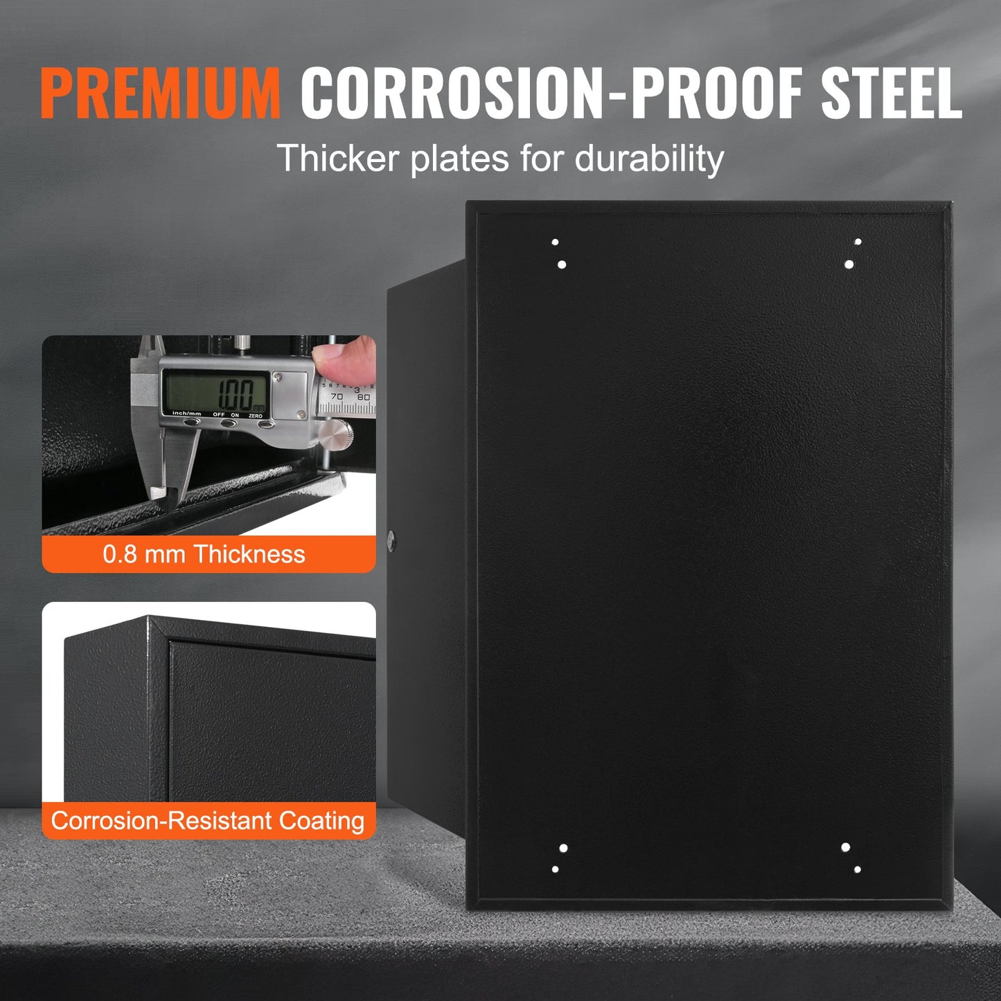 200-key cabinet key lock box with adjustable racks and colorful key tags