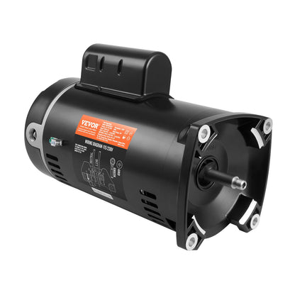 1HP poolpumpmotor 115/230V 9/4,5 ampere 56Y 3450RPM 90μF/250V kondensator