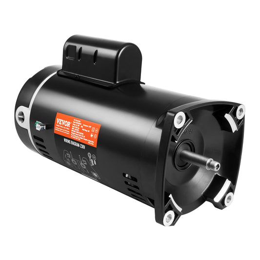 2 PS Poolpumpenmotor, 230 V, 60 Hz, 7,8 A, 56Y, 3450 U/min, 50 μF/250 V Kondensator