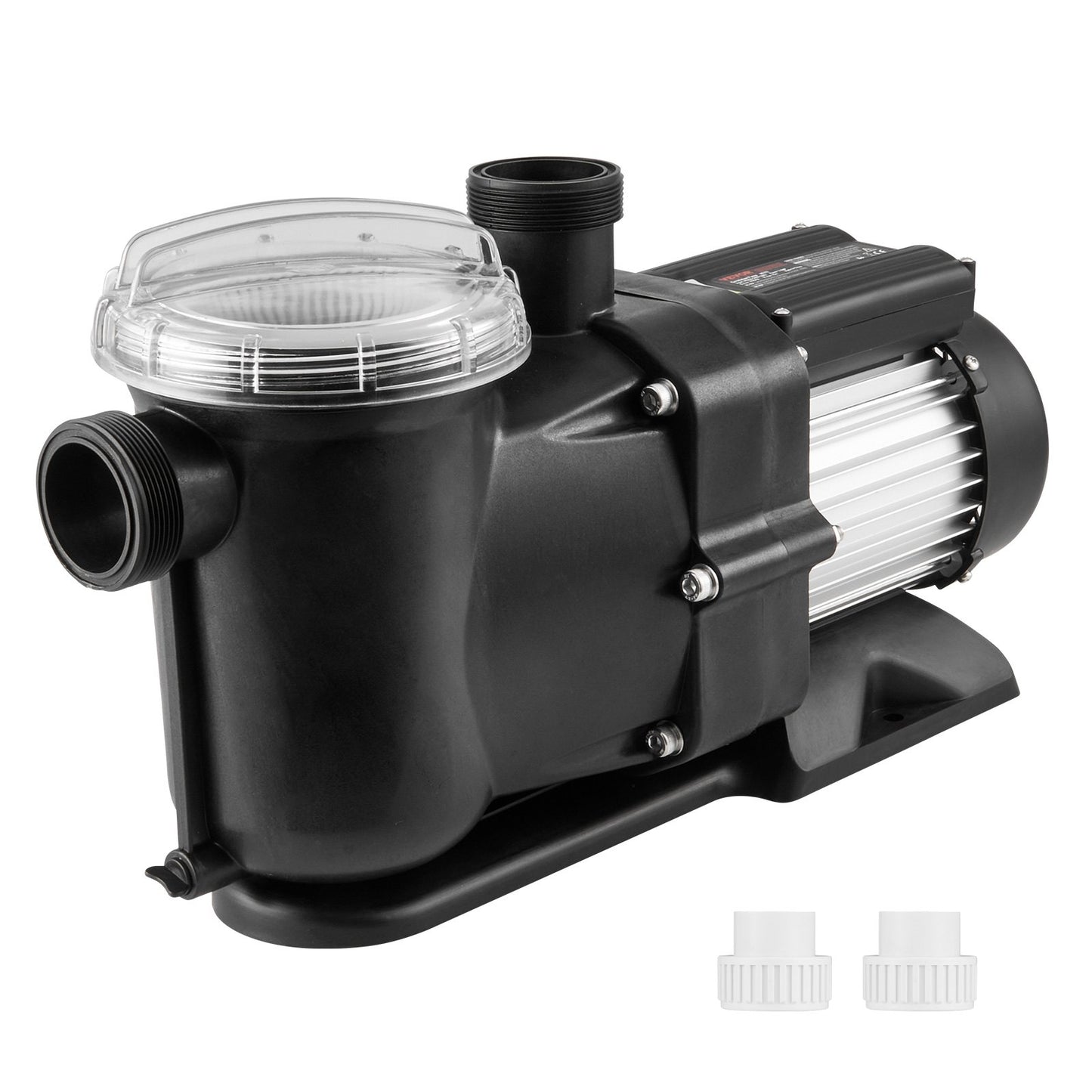 Above Ground Swimming Pool Pump, 1500W/2.0HP, 115G PM Single Speed Swimming Pool Pump, Hastighet 2850RPM, Lift Head Pool Pump 15m Max. med filterkorg, för pooler ovan mark, spa