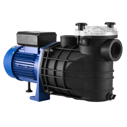 Poolpump 2,5HP 120GPM Maxflöde Enkelhastighetsfilterpump 220V 2850RPM 50ft Max Head Poolpump med filterkorg för pooler ovanjordsbadkar Spas