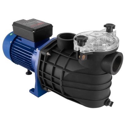 Poolpump 2,5HP 120GPM Maxflöde Enkelhastighetsfilterpump 220V 2850RPM 50ft Max Head Poolpump med filterkorg för pooler ovanjordsbadkar Spas