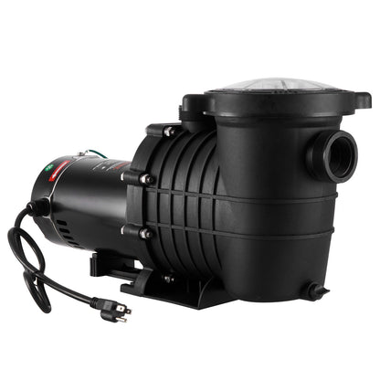 Above Ground Pool Pump, 1HP, 80 GPM Max. Flow Single Speed Swimming Pool Pump, 110V/240V 3450RPM 34.4ft Max. Head Pool Pump with Filter Basket, for Above Ground Pools Hot Tubs Spas
