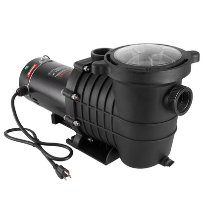 Above Ground Pool Pump, 2 HP, 110 GPM Max Flow Single Speed Swimming Pool Pump, 110V/240V 3450 RPM 59 ft Max Head Pool Pump with Filter Basket, for Above Ground Pools Hot Tubs Spas