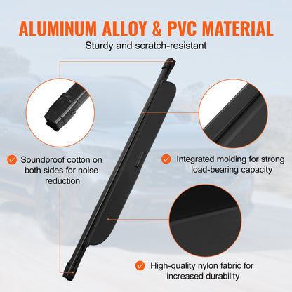 Infällbart lastskydd för Honda CRV 2023-2024 Uppgraderat baklucka