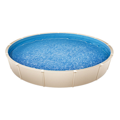 Round Pool Liner 15ft Unibead Pool Liner 47in Vägghöjd Enfärgad