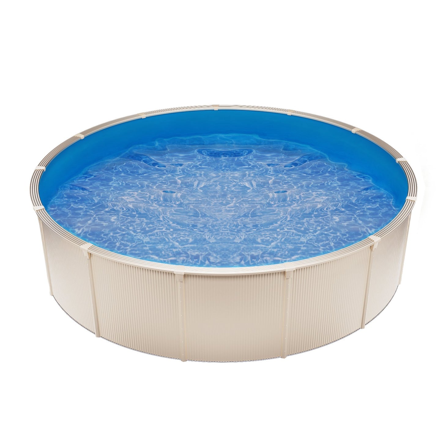 Round Pool Liner 18ft Overlapp Pool Liner 52in Vägghöjd Enfärgad färg