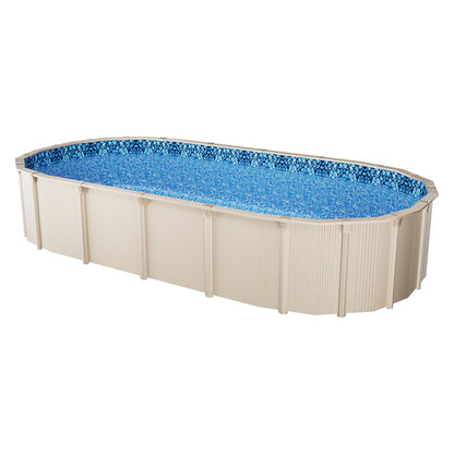 Oval Pool Liner 18x33ft Overlap Style Pool Liner 54in Wall Height