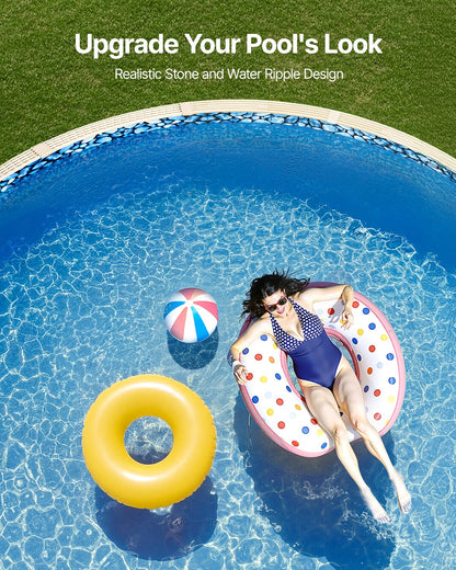 Round Pool Liner 18ft Overlapp Style Pool Liner 54in Vägghöjd