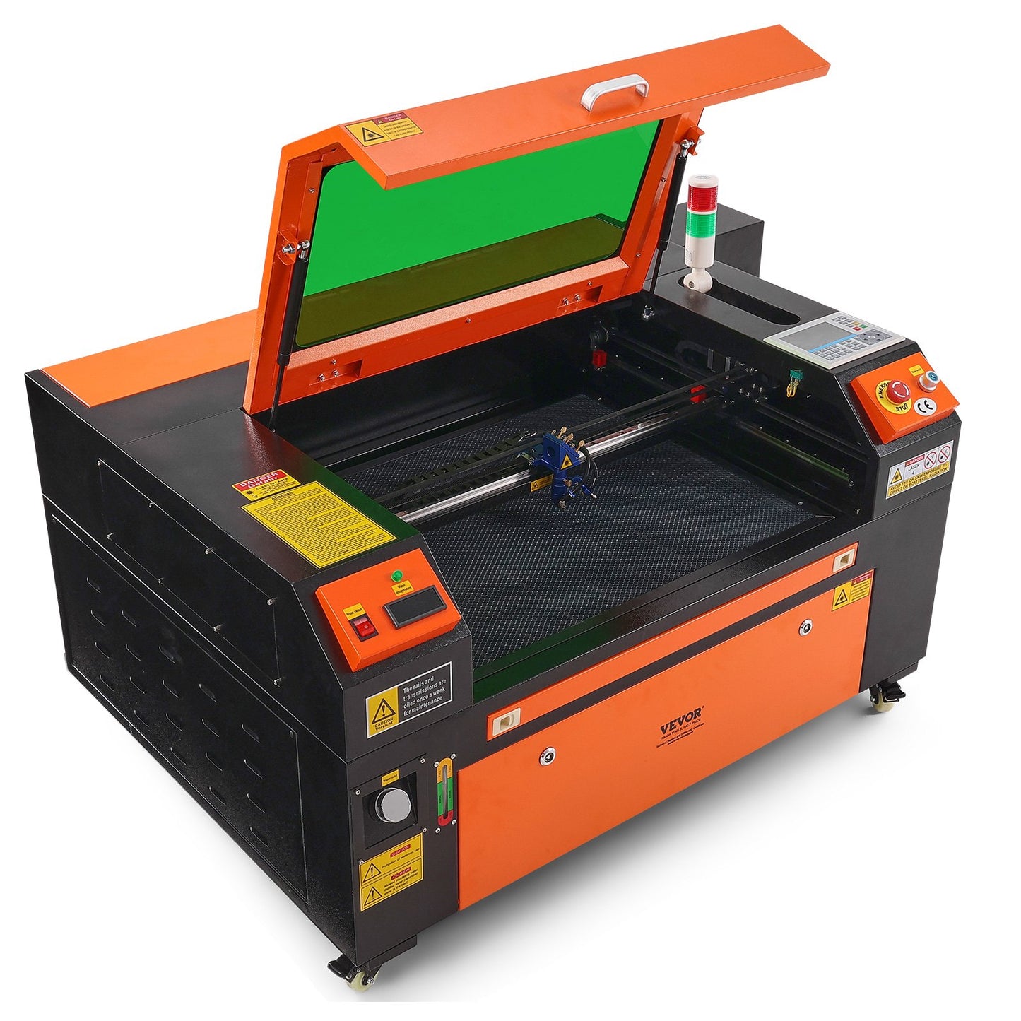 80W CO2 Laser Engraver, 20 x 28 in, 19.7 IPS Laser Cutter Machine with 2-Way Pass Air Assist, Compatible with LightBurn, CorelDRAW, AutoCAD, Windows, Mac OS, Linux, for Wood Acrylic Fabric More
