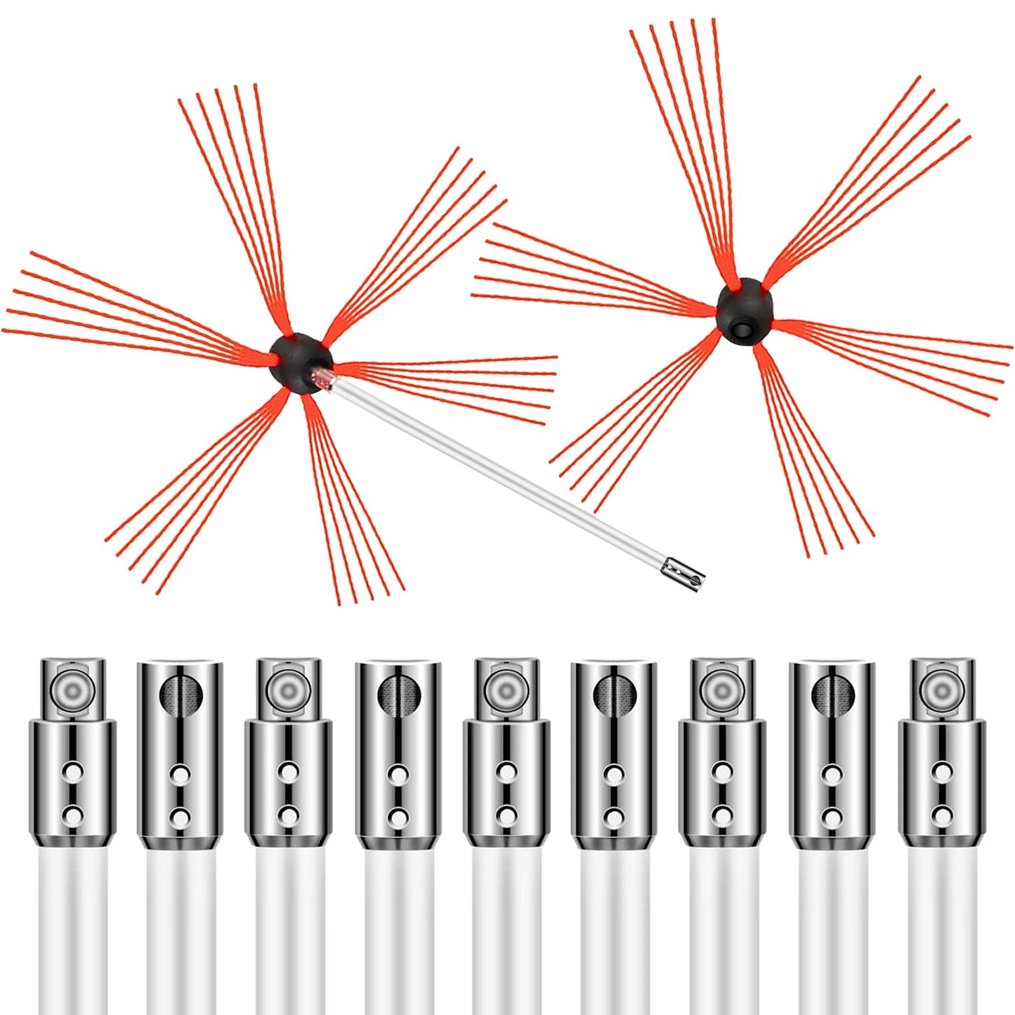 Schornsteinreinigungsset Schornsteinreinigungsset 33ft Sooteater Schornsteinreinigungsset
