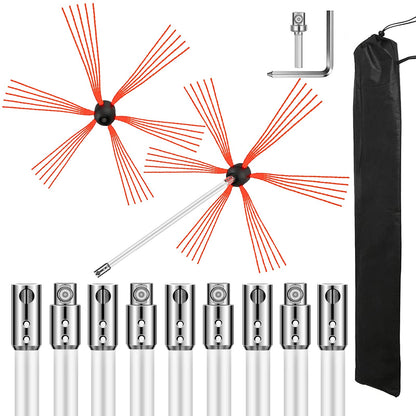 Schornsteinreinigungsset Schornsteinreinigungsset 33ft Sooteater Schornsteinreinigungsset