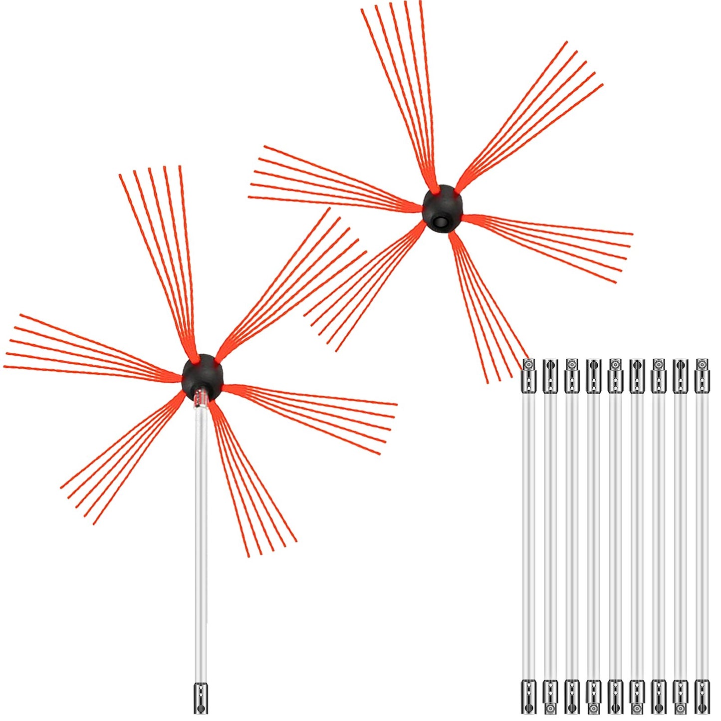 Schornsteinreinigungsset Schornsteinreinigungsset 33ft Sooteater Schornsteinreinigungsset