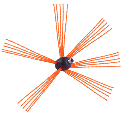 10 m Kehrset, mit 10 verstärkten flexiblen Nylonstäben, ergonomische Kaminreinigungsbürste, 360-Grad-Bürste, Kaminreiniger, reichhaltiges Rauchgaszubehör für Kamine, Heimgebrauch, passend für die meisten Rohre