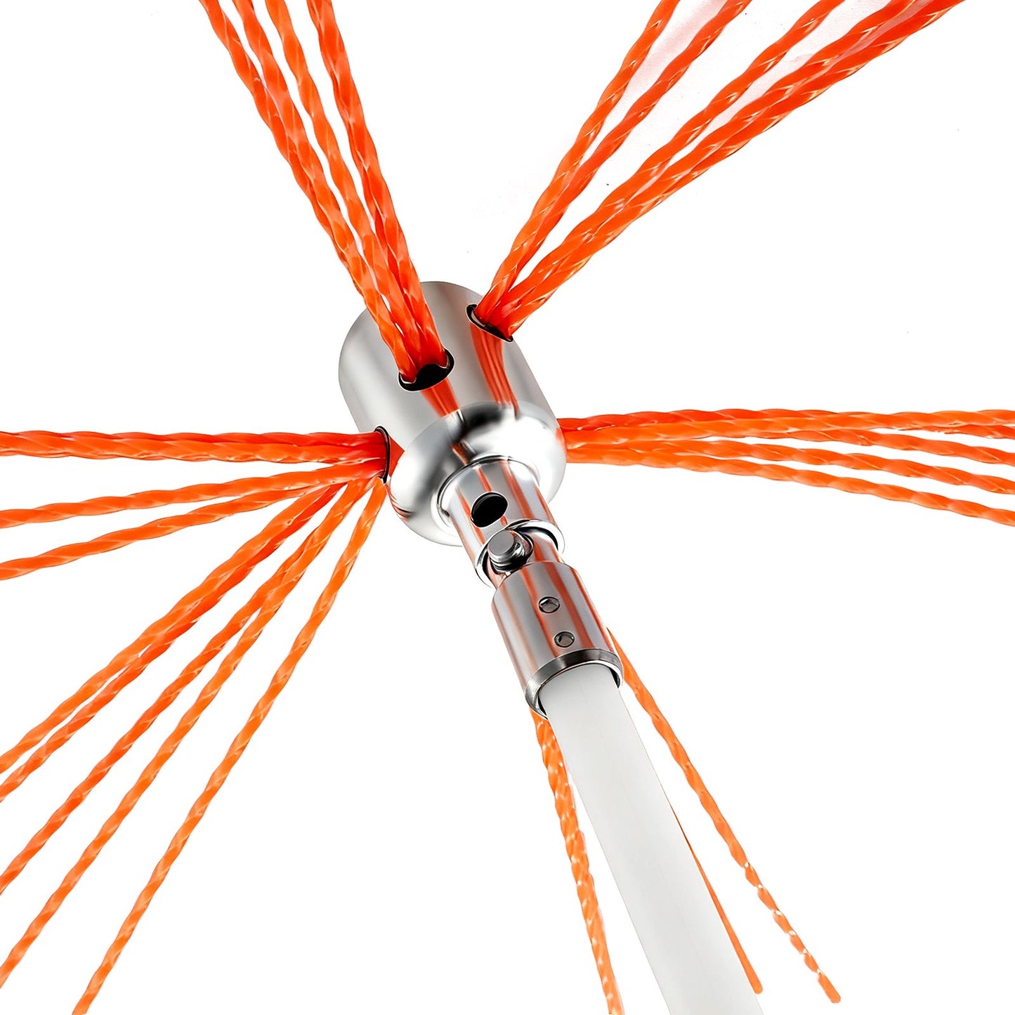 Chimney Sweep Kit, 26 ft Maximum Extendable Length Chimney Brush, Chimneys Cleaning Kit with Bristle Replacements & Goggles, 90° Bendable Fireplace Cleaning Tool, for Square, Rectangle Chimneys