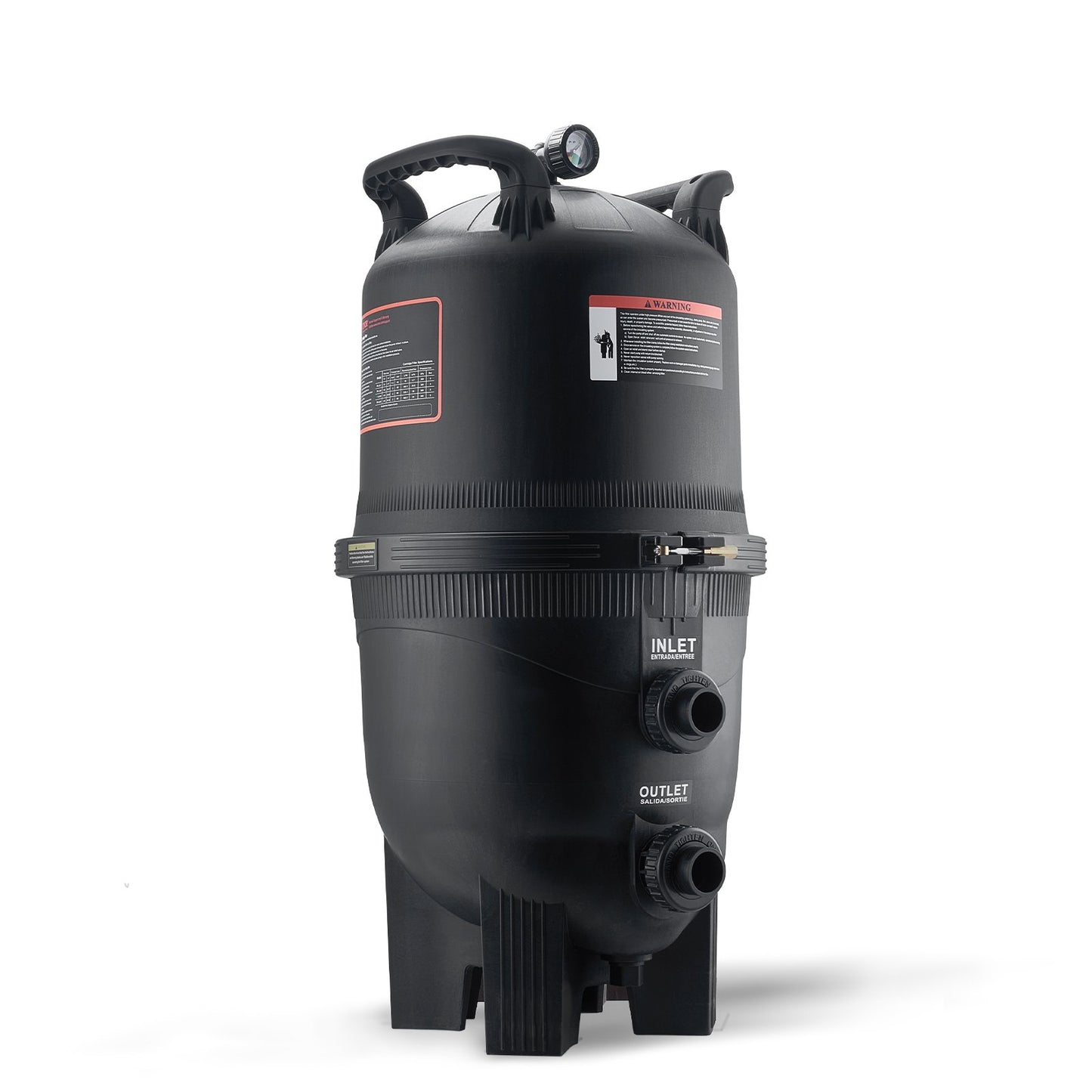 Kartuschen-Poolfilter, 40 qm Filterfläche Inground Poolfilter, Filtersystem zur Aufstellpoolfiltration mit Upgrade-Filter und auslaufsicher, für Whirlpools, Spas, aufblasbare Pools