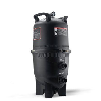 Kartuschen-Poolfilter, 40 qm Filterfläche Inground Poolfilter, Filtersystem zur Aufstellpoolfiltration mit Upgrade-Filter und auslaufsicher, für Whirlpools, Spas, aufblasbare Pools