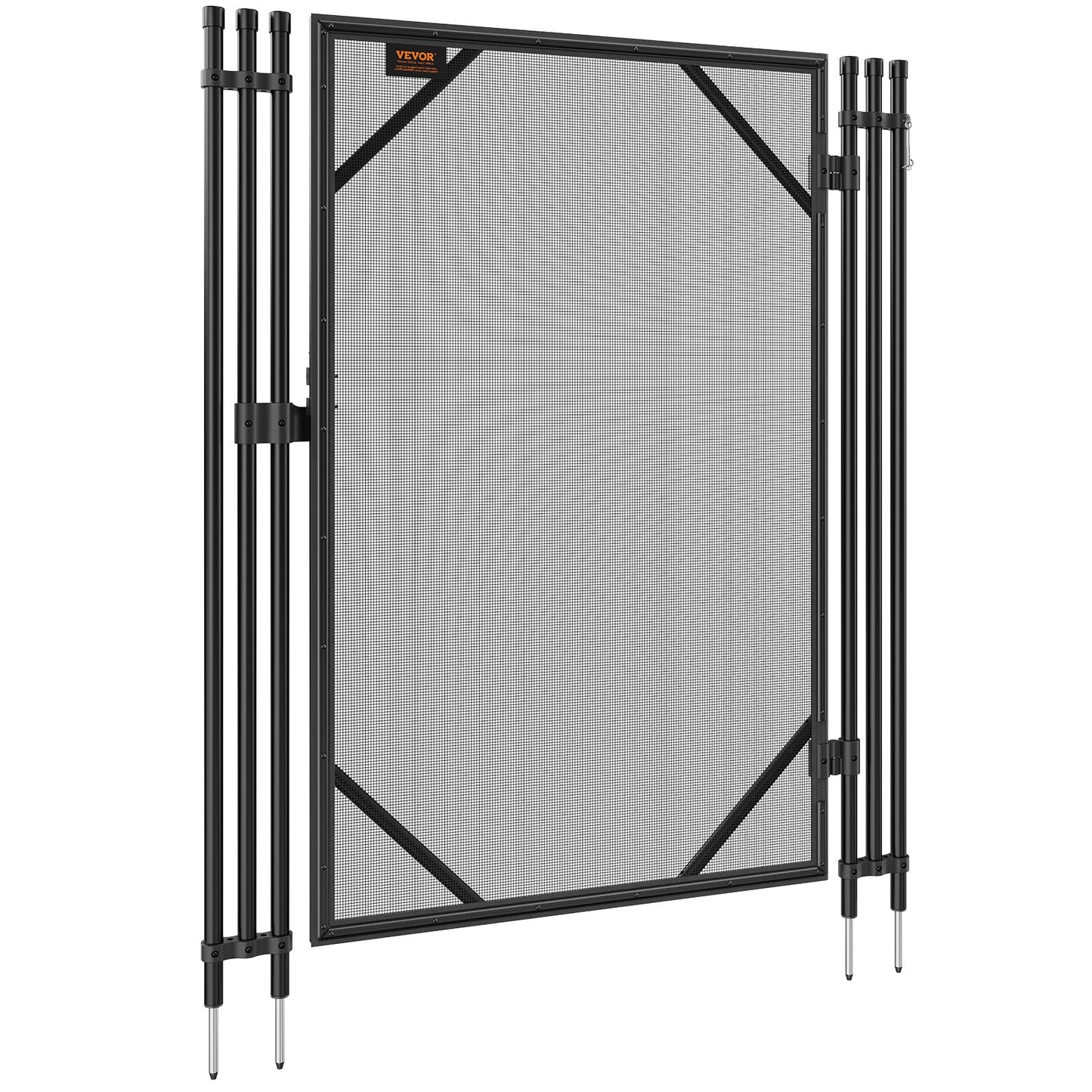 Poolzauntor, 4 x 2,5 Fuß, abnehmbares Inground-Pooltor für die Sicherheit von Kindern