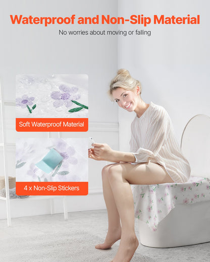 Toilet Seat Covers Disposable, 4 Pack Extra Large Waterproof Potty Cover, 20 Pieces Portable Disposable Potty Training Toilet Seat Covers, for Adult, Kids, Travel, Public Restroom & Airplane