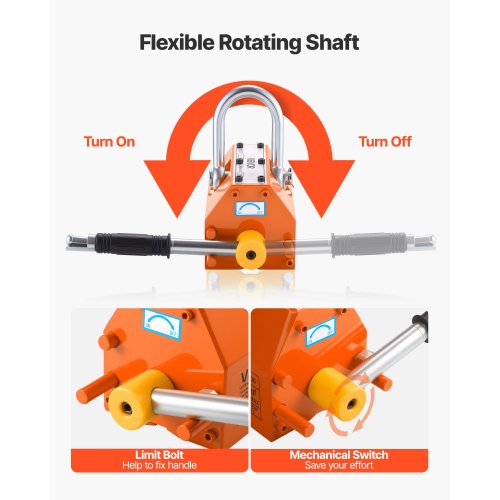 Magnetisk locklyftare, 600 kg dragkapacitet, stålvagn med kraftig magnetlyft och 2 hjul, justerbart handtag, N42 neodym, hopfällbar och bärbar, för lyft av brunnslock |  EU