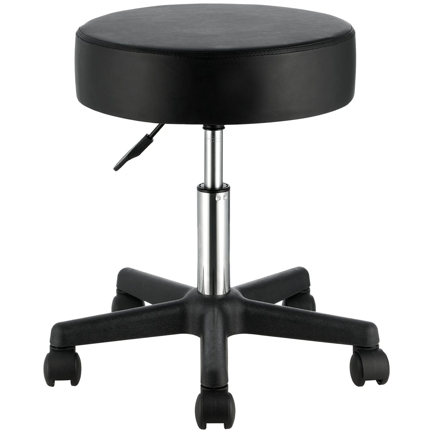 Rolling Stools with Wheels, 400 LBS Weight Capacity Adjustable Height Stool with Ultra-Thick Seat Cushion, Swivel Stools Chair for Salon, Bar, Home, Office, Tatoo, Medical, Massage, Black