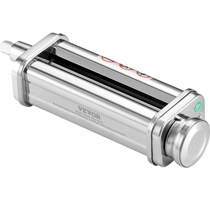 Pasta accessories for KitchenAid stand mixers, stainless steel pasta sheet roller accessories, pasta machine accessories with 8 adjustable thickness dials, KitchenAid pasta accessories from