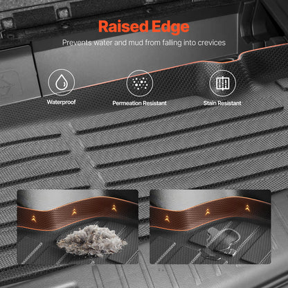 Cargo Mats Compatible with Toyota Kluger & Highlander 2020-2024, Custom Fit TPE Cargo Liner Set for SUVs, Trunk and Rear Back Seat Protector Replacement, Trunk Mat and Backrest Mats