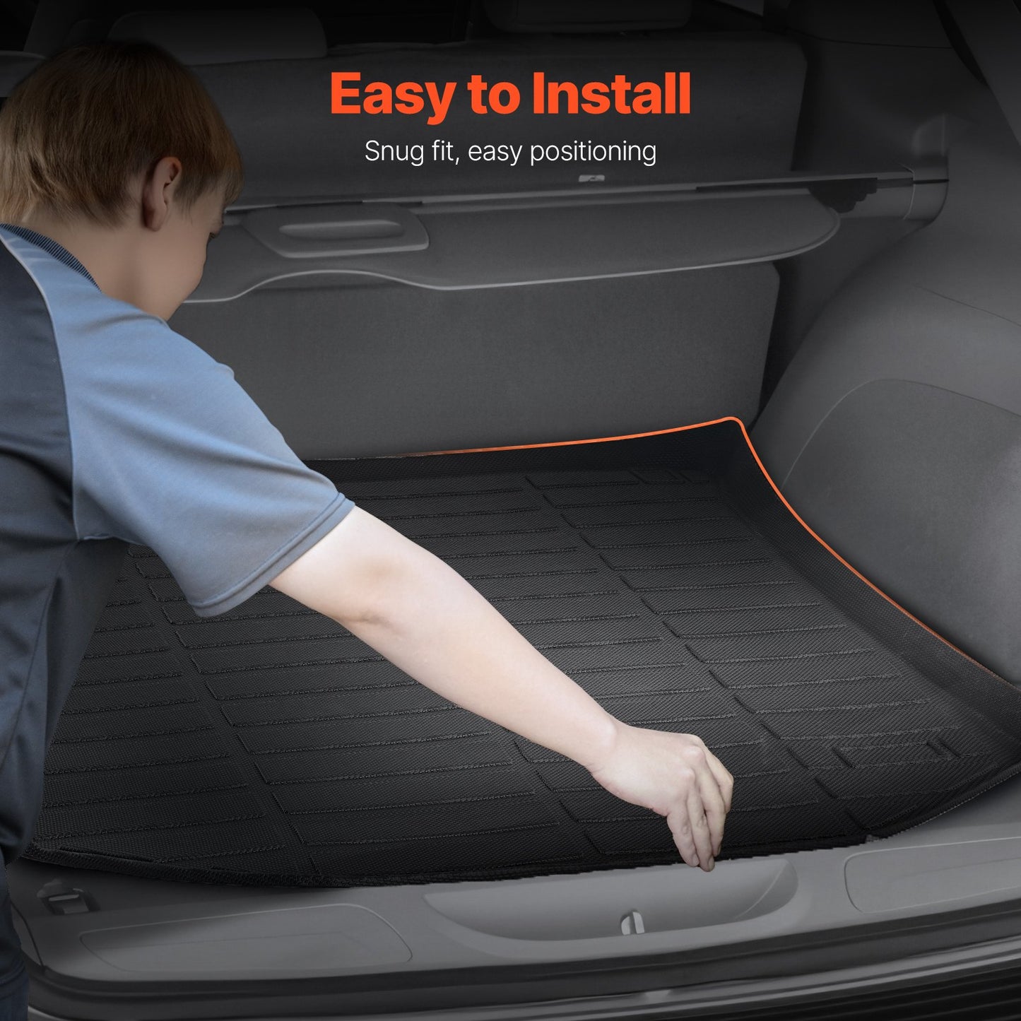Cargo Mat Compatible with Jeep Grand Cherokee 2011-2021, Precise Fit Trunk Mat for SUVs, TPE Trunk Protector Replacement, Black (1PCS)