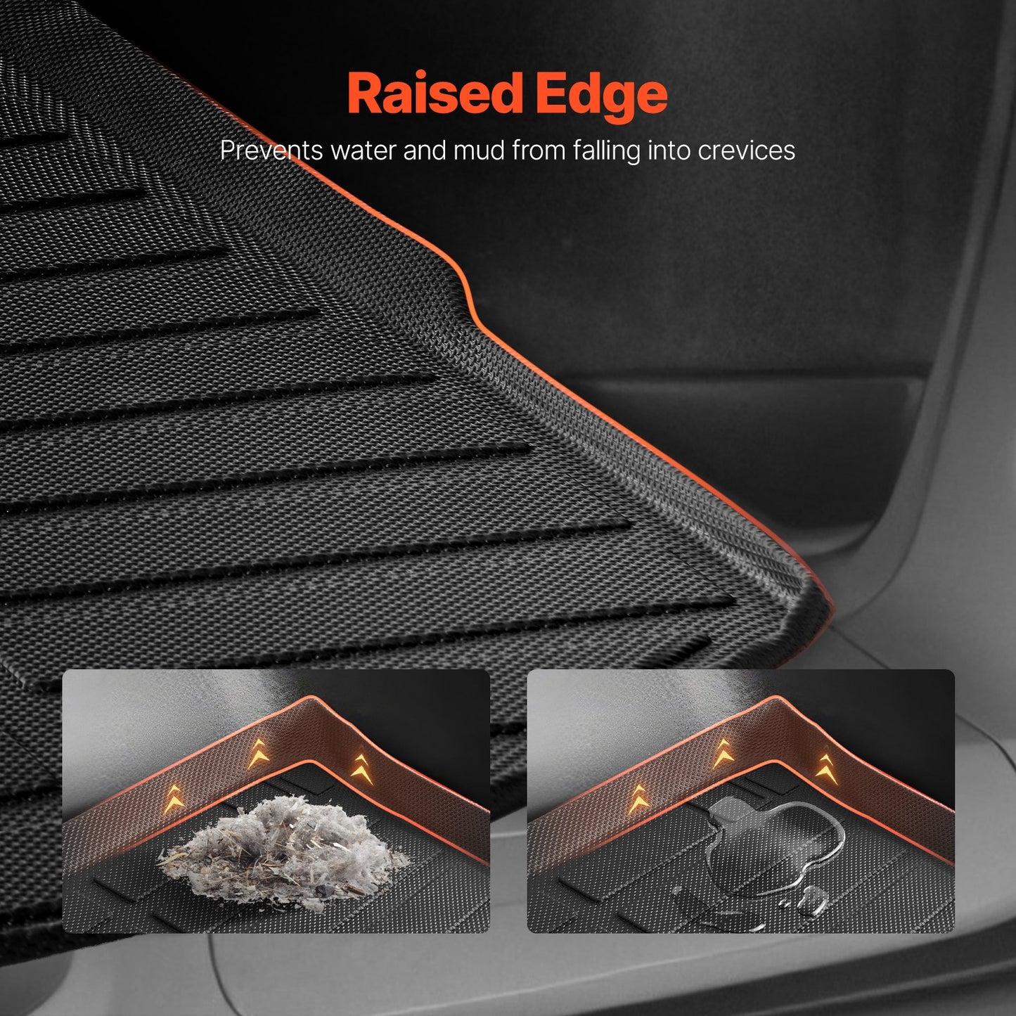 Cargo Mat Compatible with Jeep Grand Cherokee 2011-2021, Precise Fit Trunk Mat for SUVs, TPE Trunk Protector Replacement, Black (1PCS)