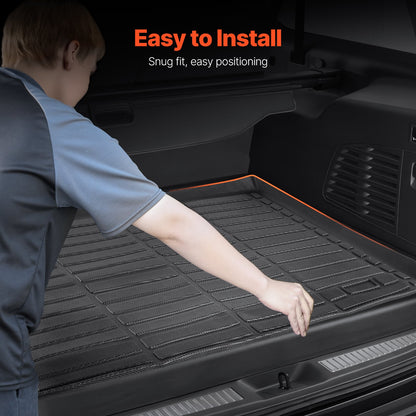 Cargo Mat Compatible with Chevrolet Suburban & GMC Yukon XL 2015-2020, Precise Fit Trunk Mat for SUVs, TPE Trunk Protector Replacement, Black (1PCS)