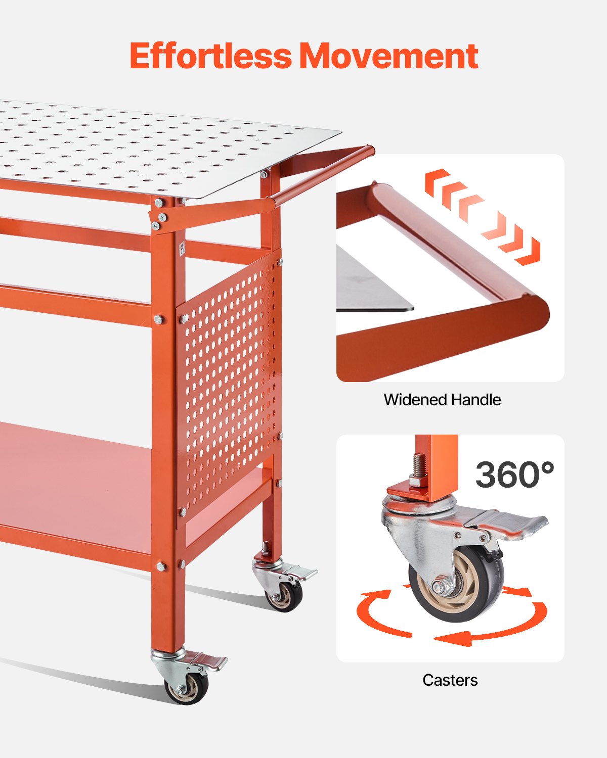 Svetsbord 40"x24" svetsarbetsbänk med 800LBS statisk viktkapacitet