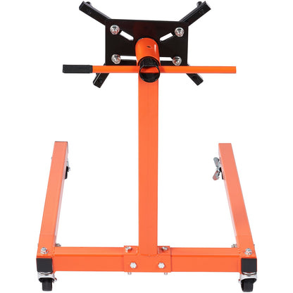Motorständer, 1300 Pfund drehbarer Motorständer mit 360 Grad verstellbarem Kopf, Motorblockständer aus Stahl mit Unterlegscheibe, 4 Räder, 4 verstellbare Arme, für die Fahrzeugwartung