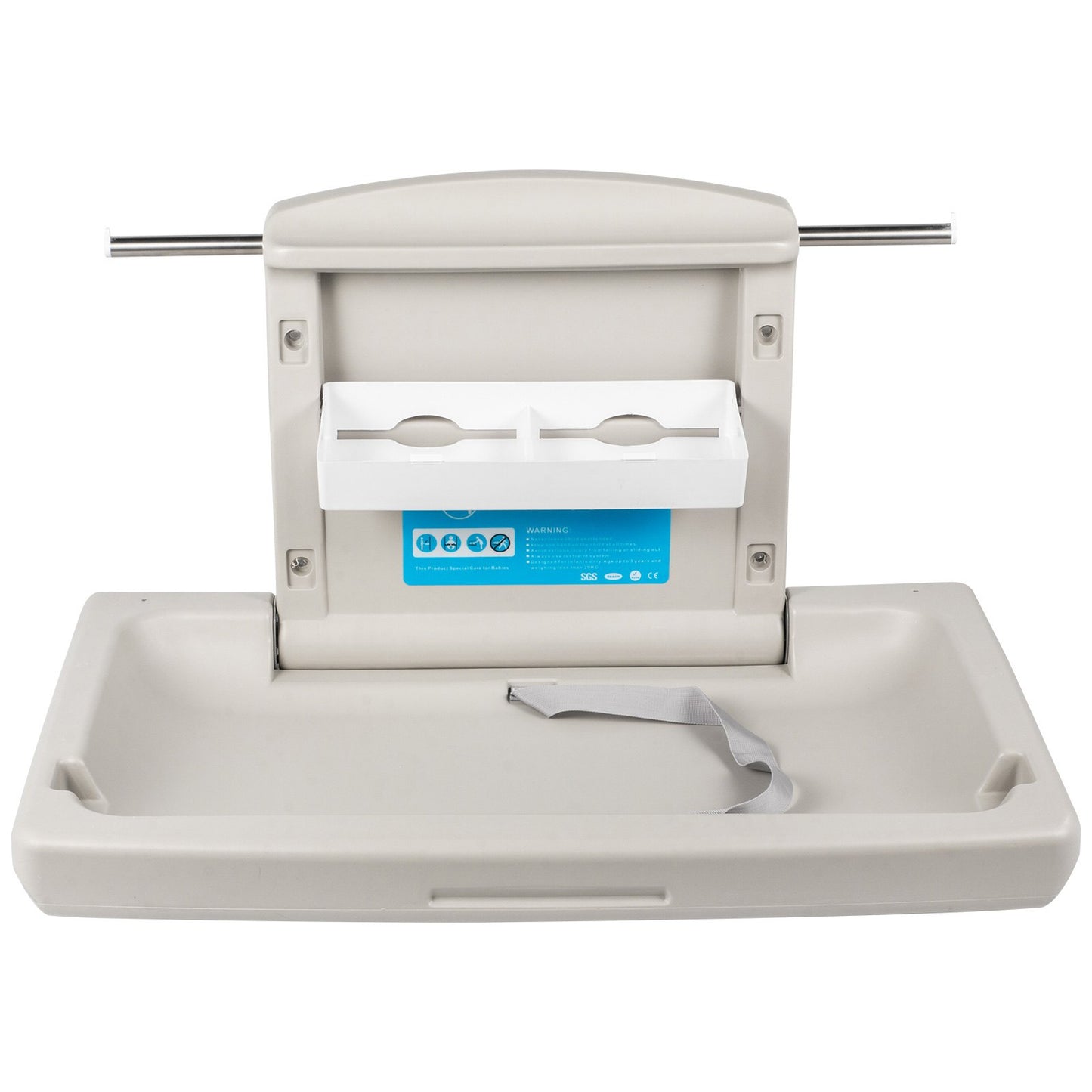 Horizontaler Wickeltisch Wandmontierter Wickeltisch für Babywindeln Vertikaler herunterklappbarer Wickeltisch