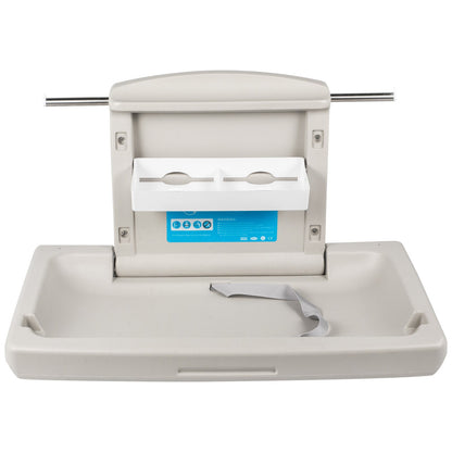 Horizontaler Wickeltisch Wandmontierter Wickeltisch für Babywindeln Vertikaler herunterklappbarer Wickeltisch