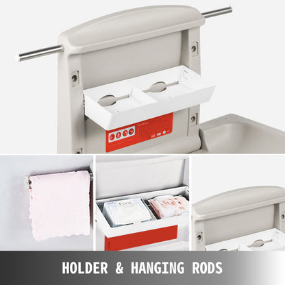 Horizontal Baby Changing Table Wall-mounted Baby Diaper Changing Station Vertical Fold Down Baby Changing Table